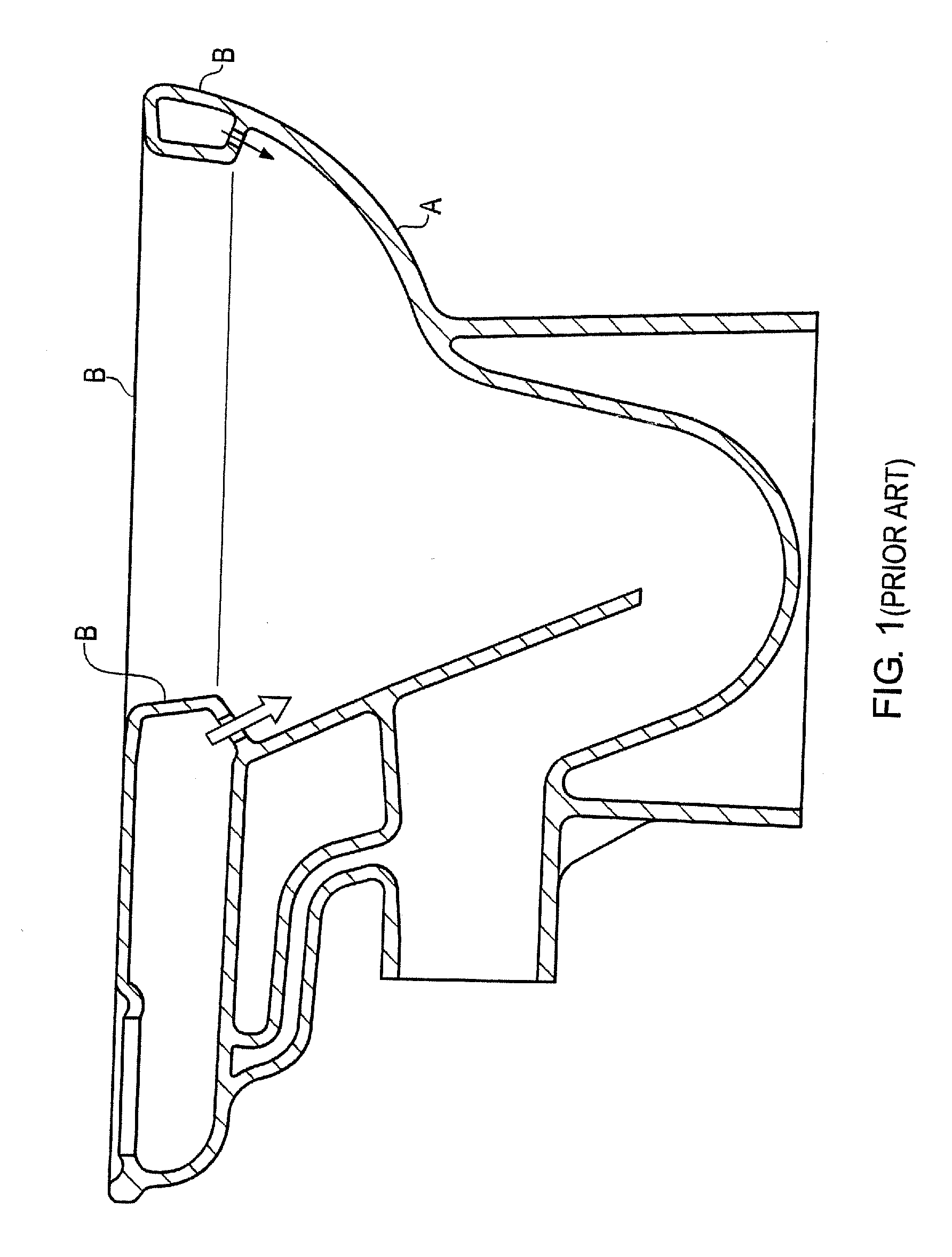 Rimless toilet with flush water distribution apparatus