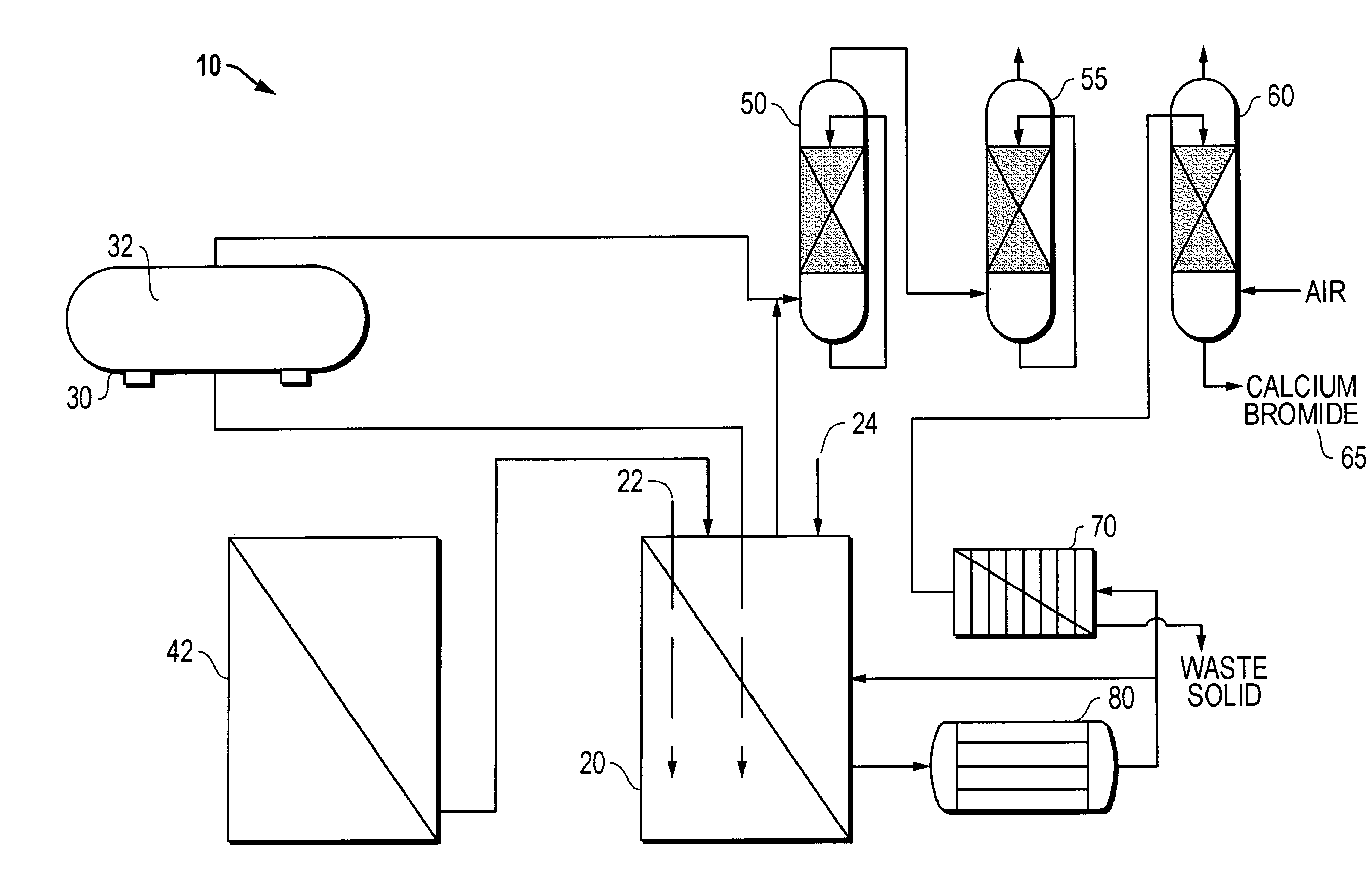 Method for producing a halide brine
