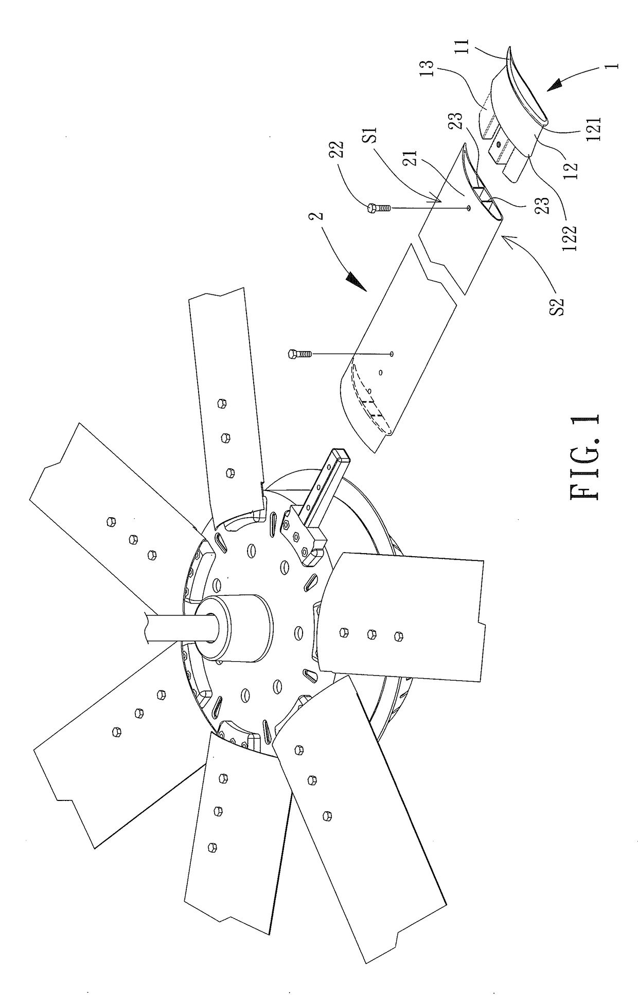 Flow Guiding Device for a Fan