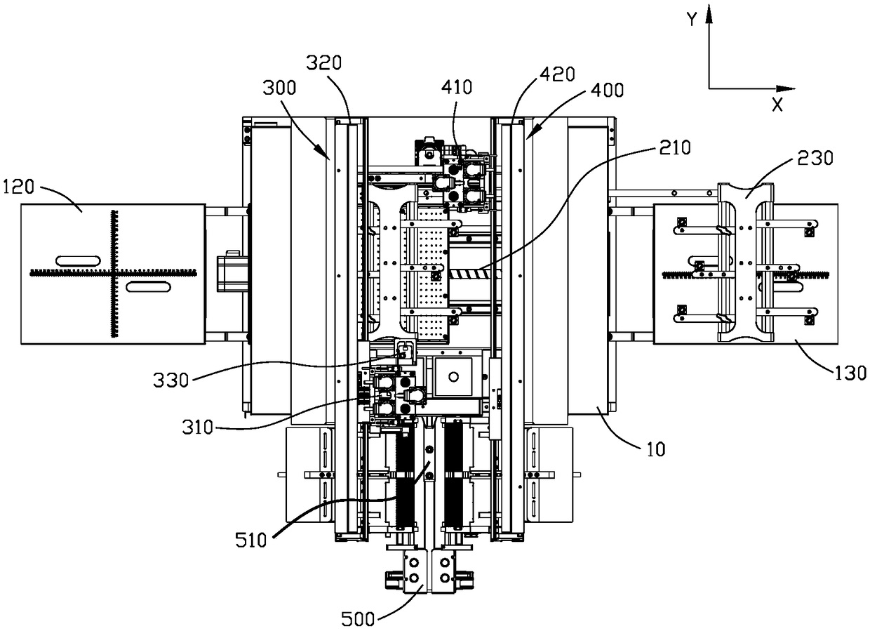 Automatic double-axis double-head alternate mounter for FPC reinforcing plates