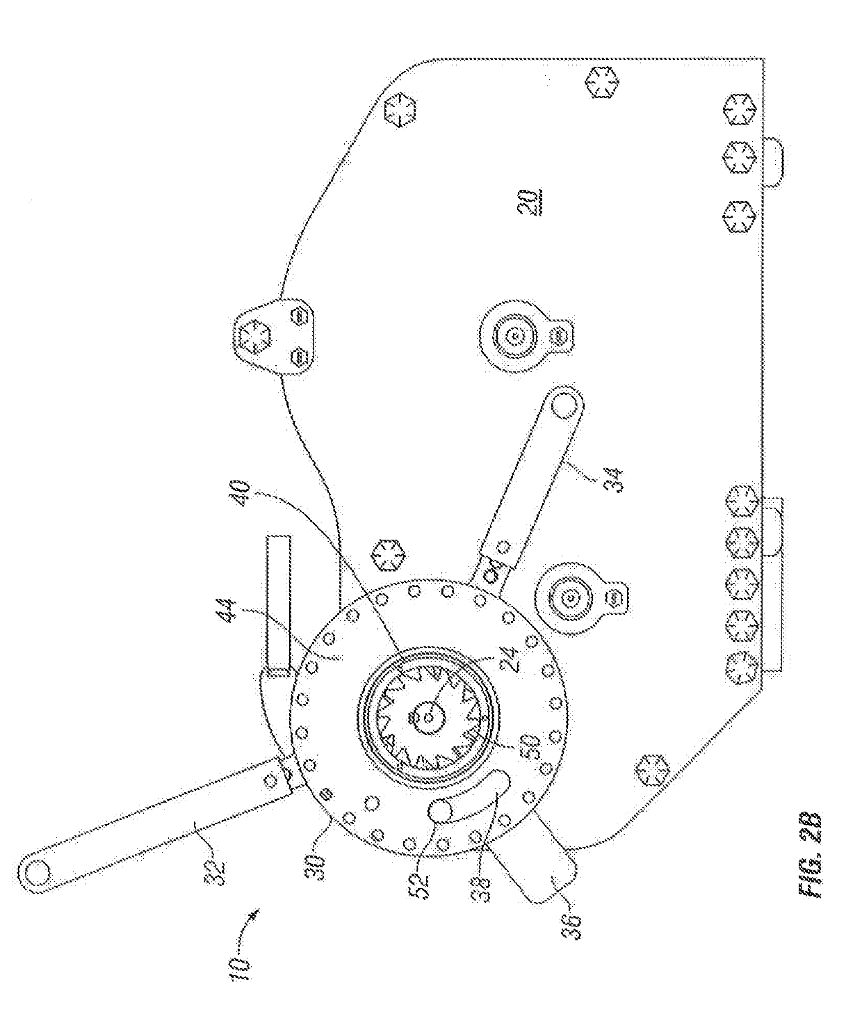 Winch tightening mechanism