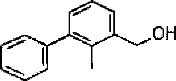 Process for producing 2- methyl group -3- phenylbenzene methanol cleanly