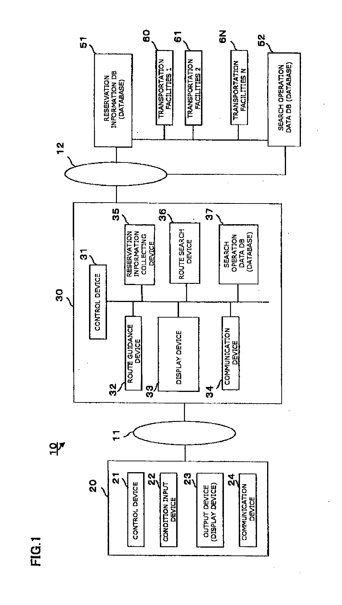 Unoccupied seat route search system, unoccupied seat route search device, and terminal device