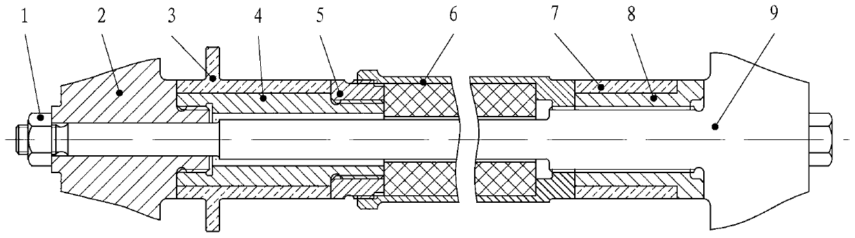 Closed circulating turbine power generating system rotor structure based on air bearing