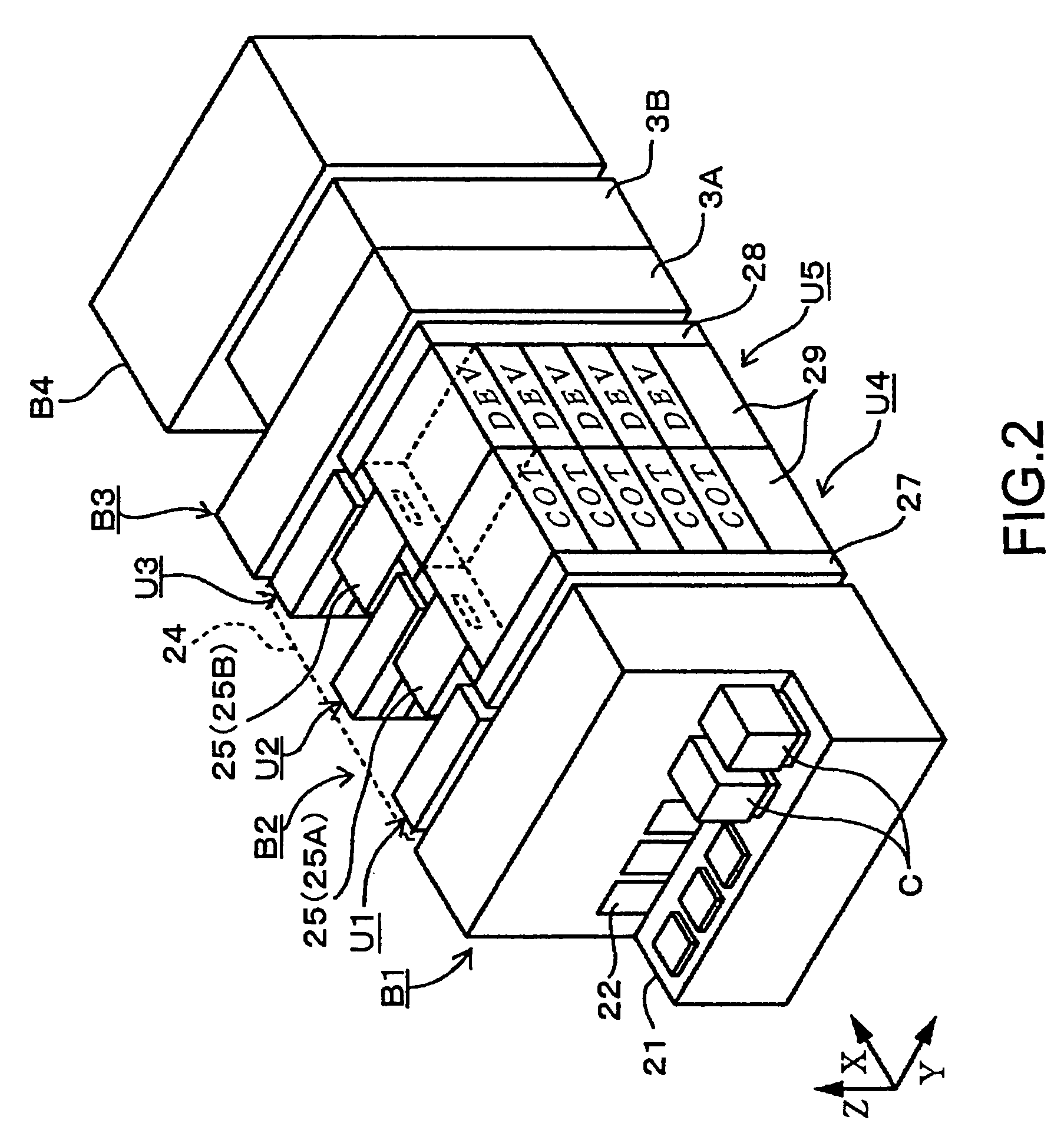 Substrate processing system, coating/developing apparatus, and substrate processing apparatus