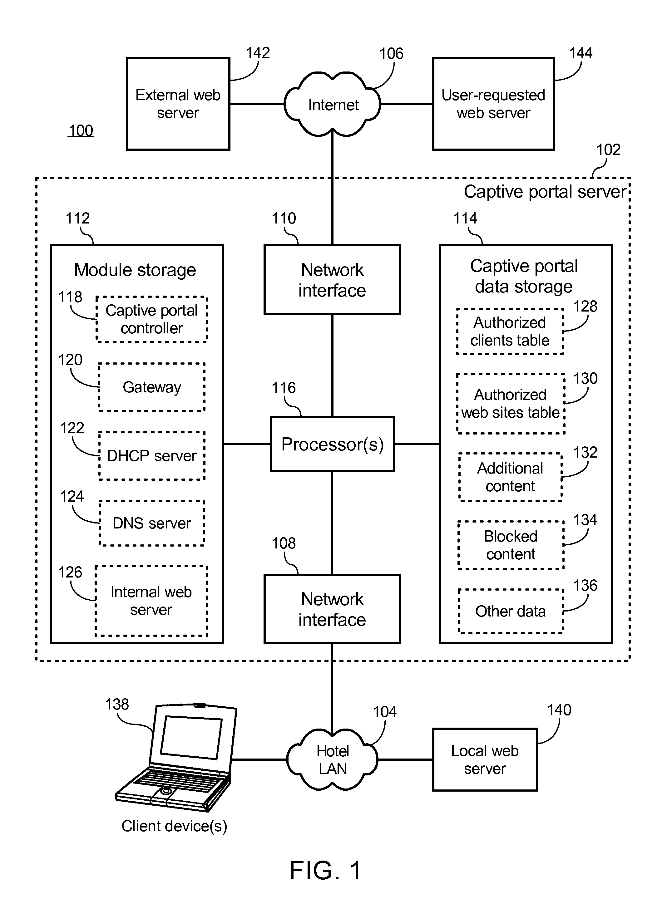 Method of causing a client device to display a designated web page and captive portal server thereof