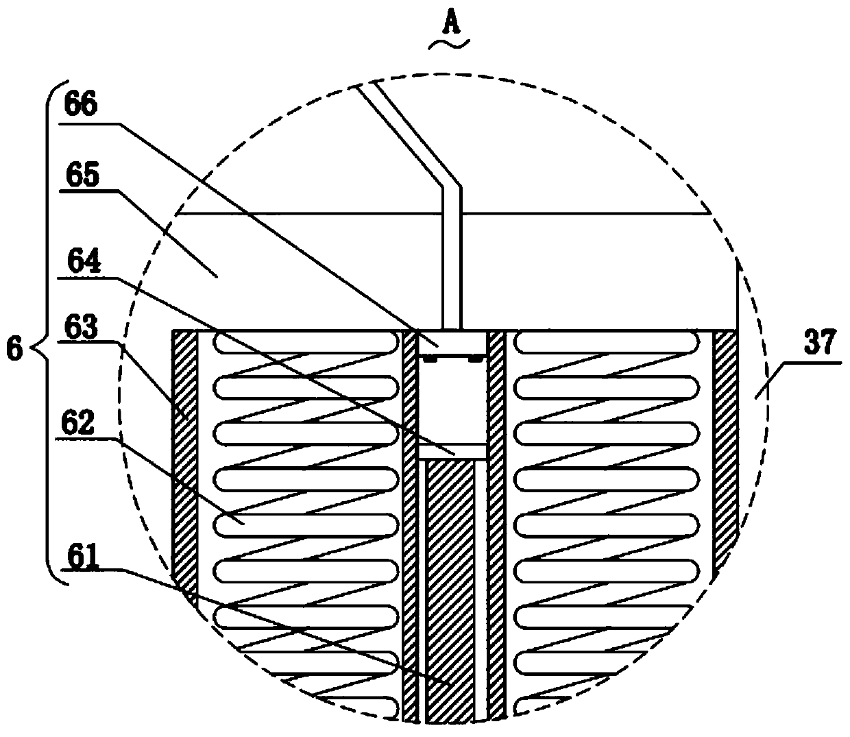 Drainage system for building foundation pit construction