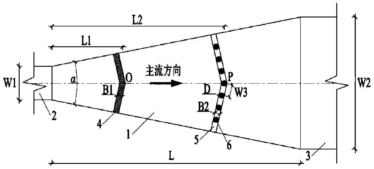 A Method for Improving the Hydraulic Flow State of Diffusion Divider Basin