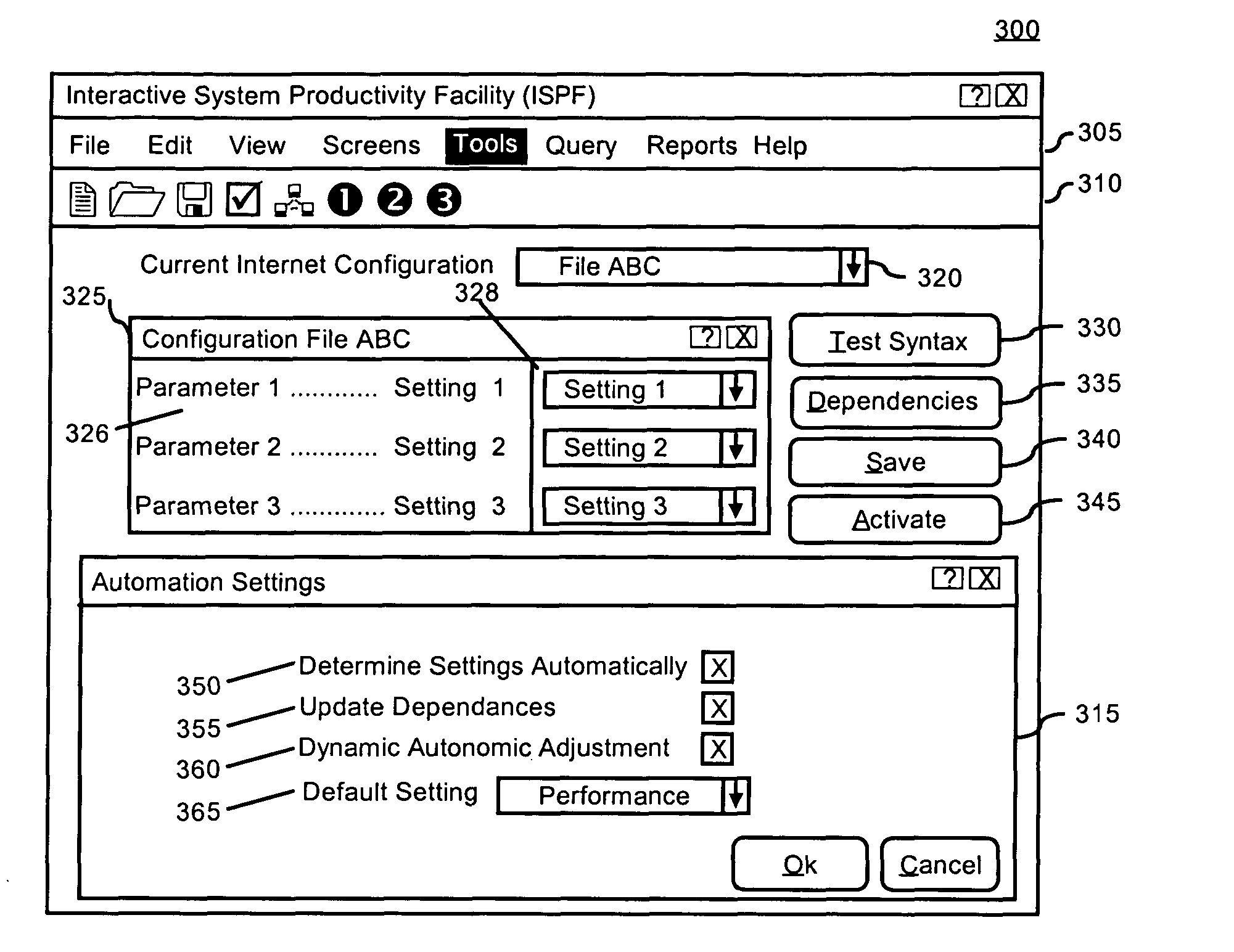 Interface for configuring internet communications on a zSeries computer