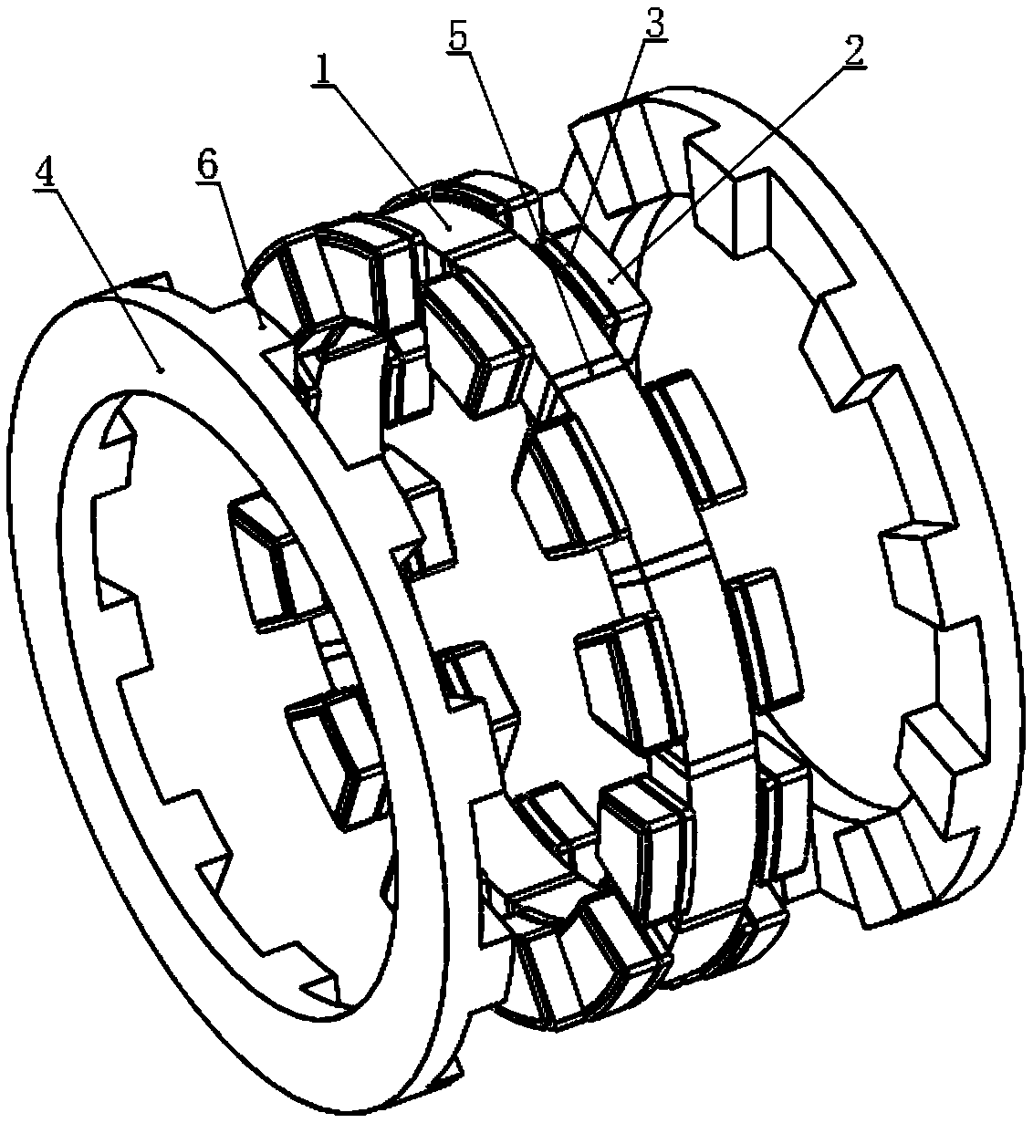 A composite excited amorphous alloy axial reluctance motor