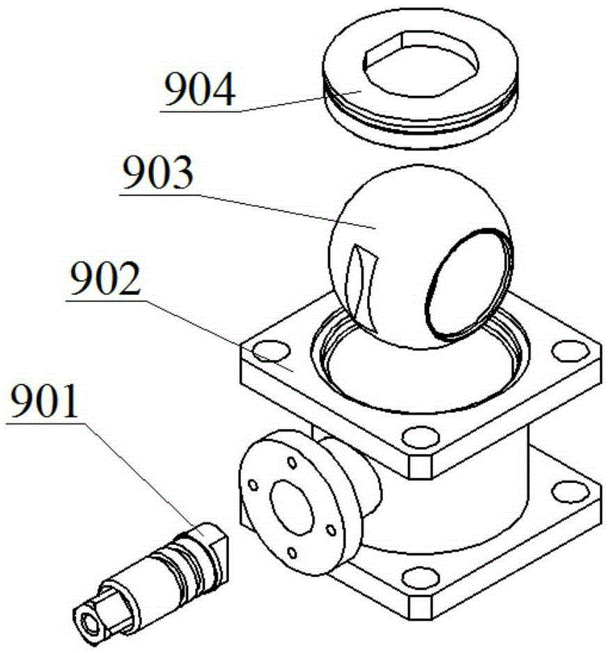 Pneumatic control system and method for square ball valve automatic assembly workbench