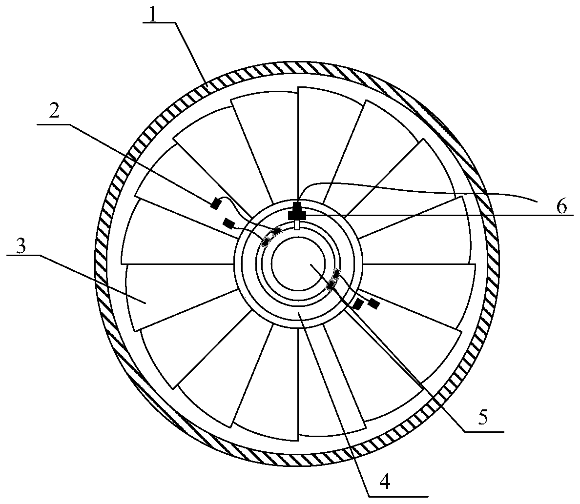 A rotating blade displacement field inversion reconstruction method and system