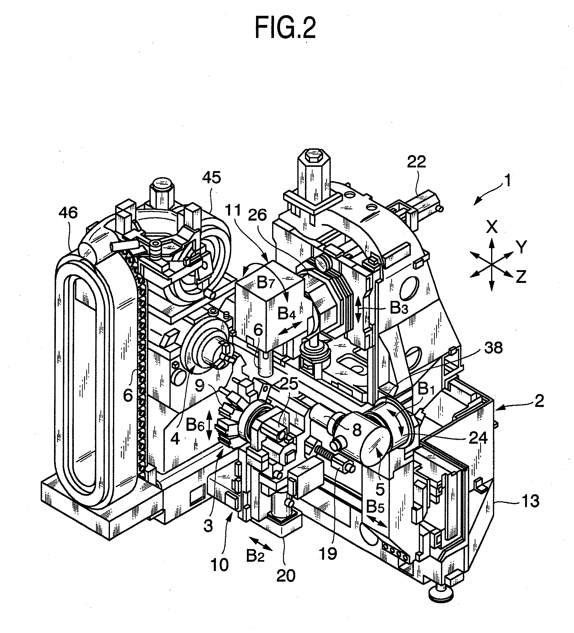 Machine tool for turning operations