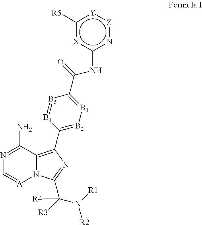 4-imidazopyridazin-1-yl-benzamides and 4-imidazotriazin-1-yl-benzamides as btk inhibitors