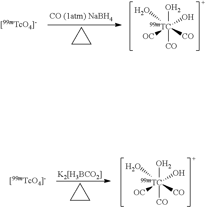 Method for preparing tricarbonyl technetium-99m intermediate