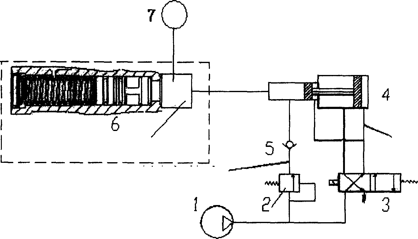 Dry testing method for pressure limiting valve opening pressure