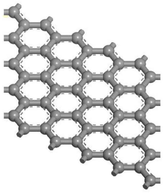 Gas adsorption analog simulation method of graphene doped composite material