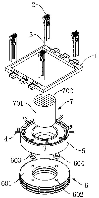 Artificial floating island for inhibiting algae growth by biological method, and inhibition method