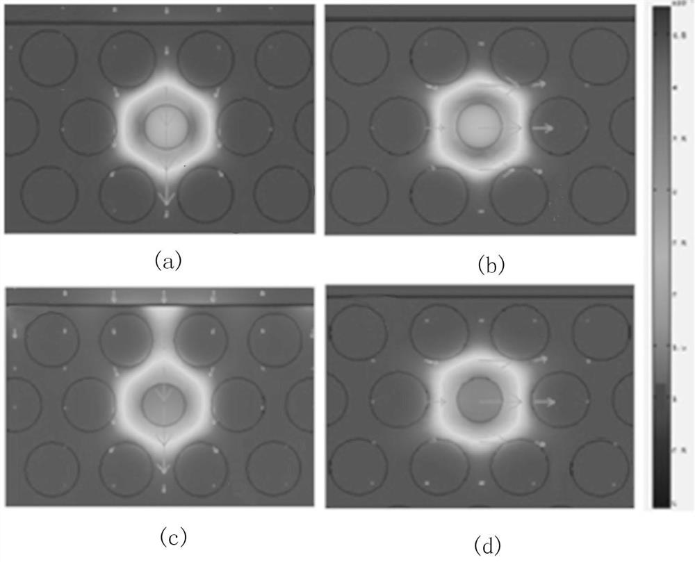 D-type microstructure optical fiber temperature sensor based on surface plasma enhancement mechanism