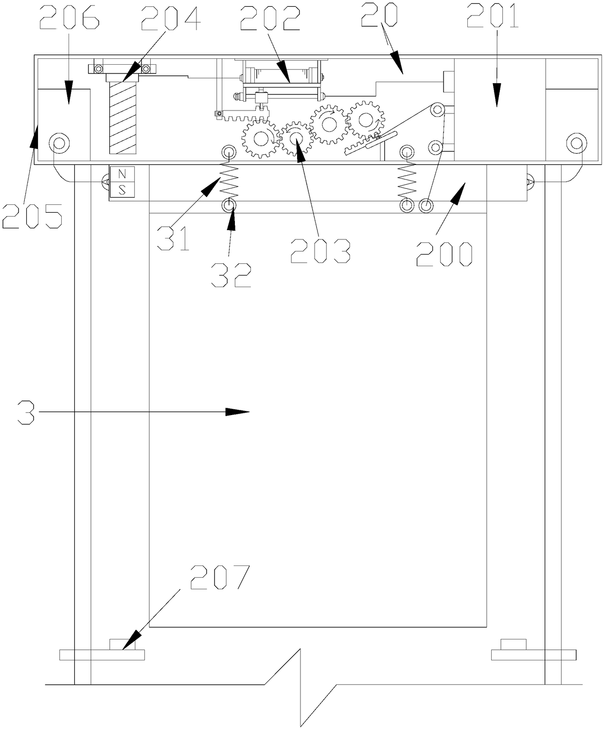 High-voltage power network structure for insecticidal lamp