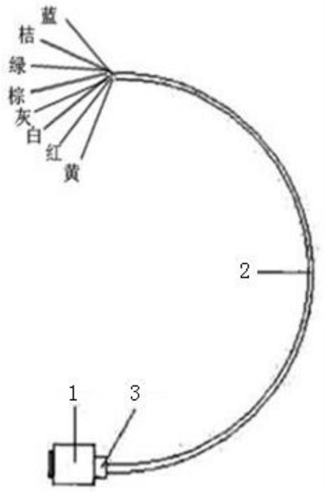 Fault positioning optical/electric monitoring cable