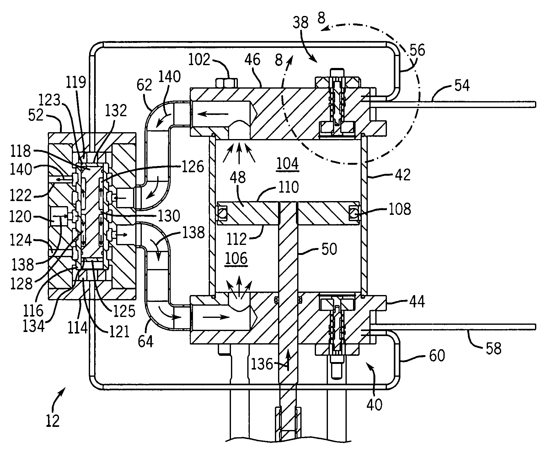 Magnetically sequenced pneumatic motor