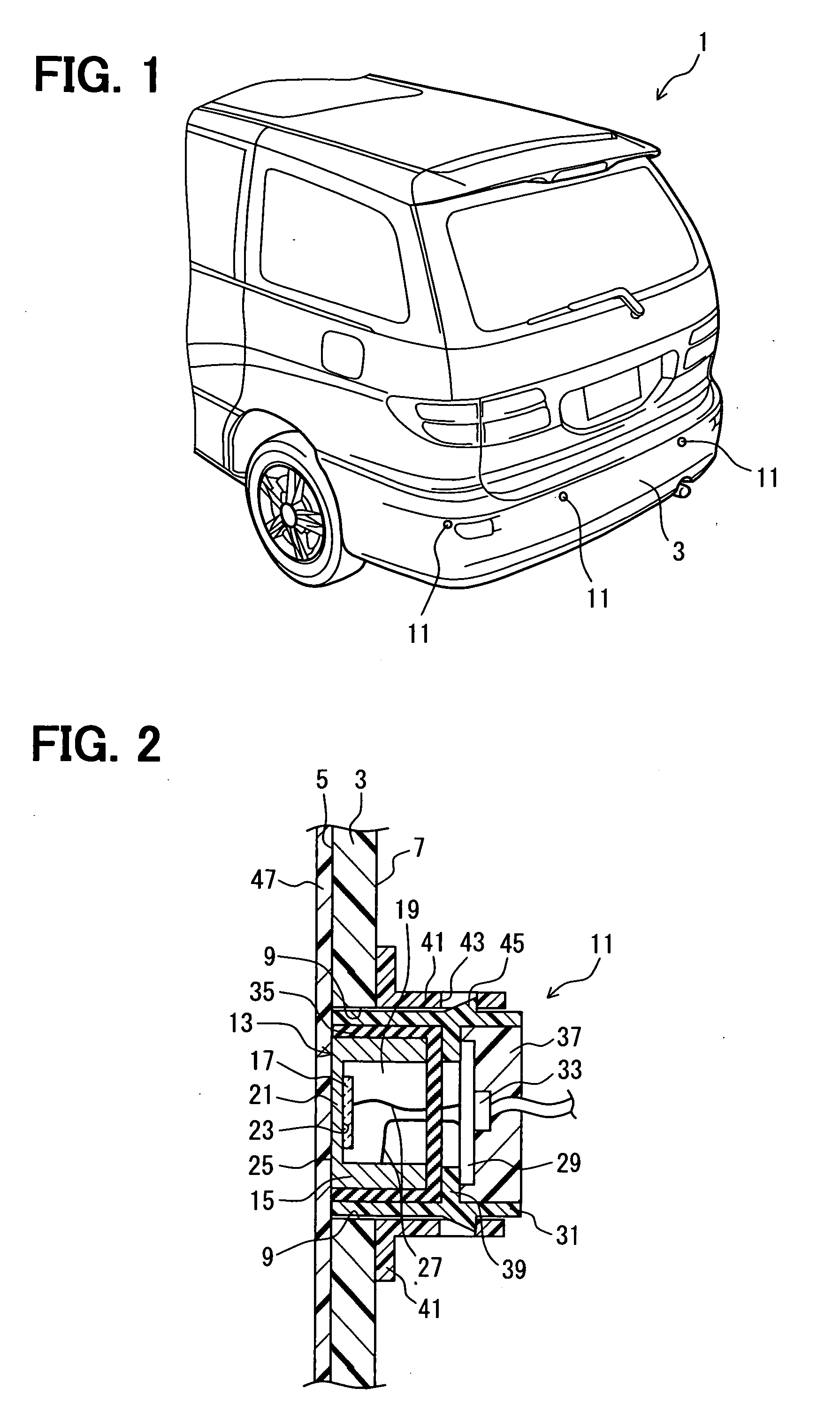 Mount structure for sensor device