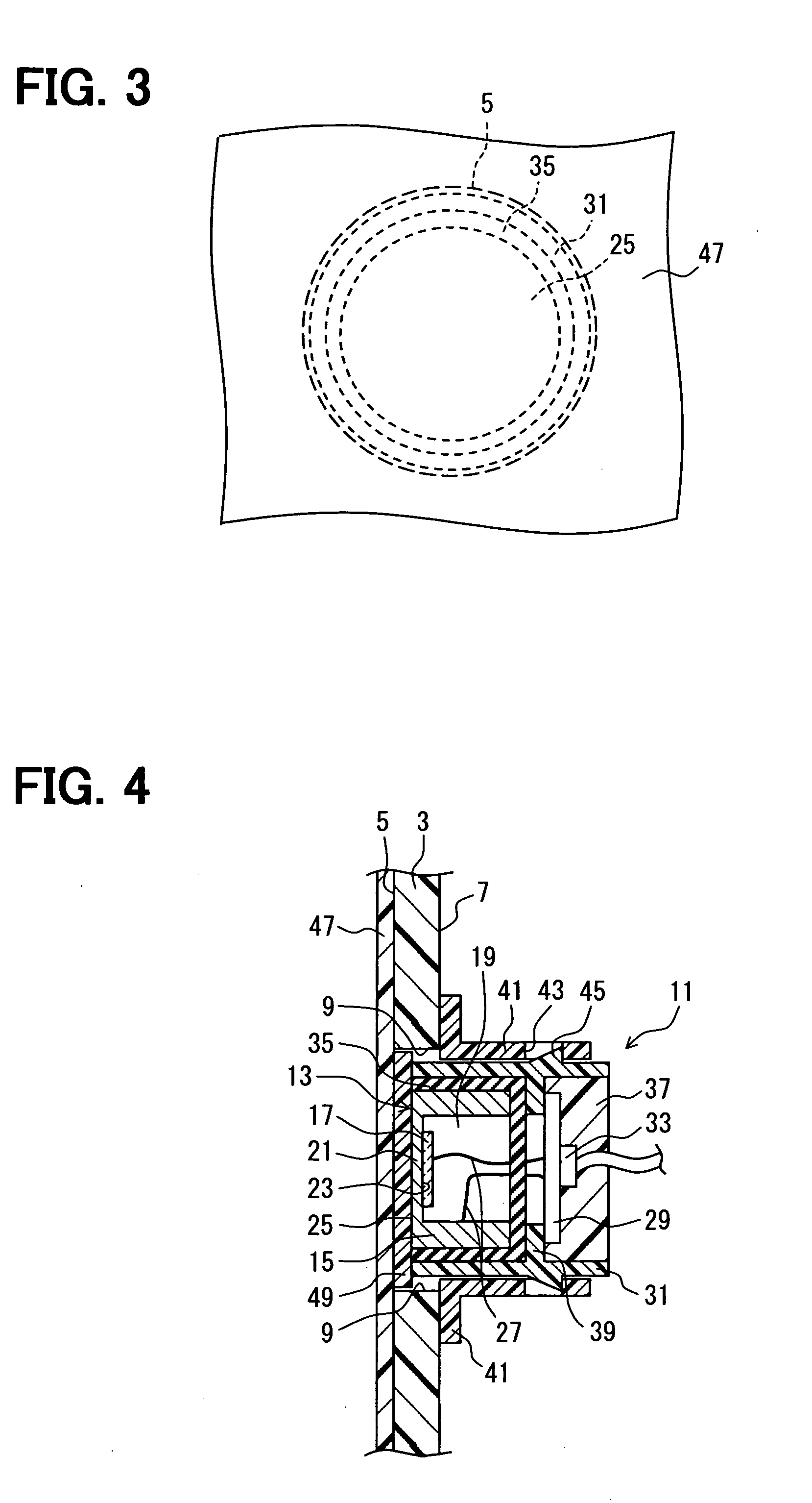 Mount structure for sensor device