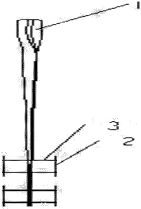 Forked type blade with multiple auxiliary wings