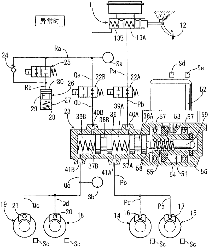 Brake device for vehicle