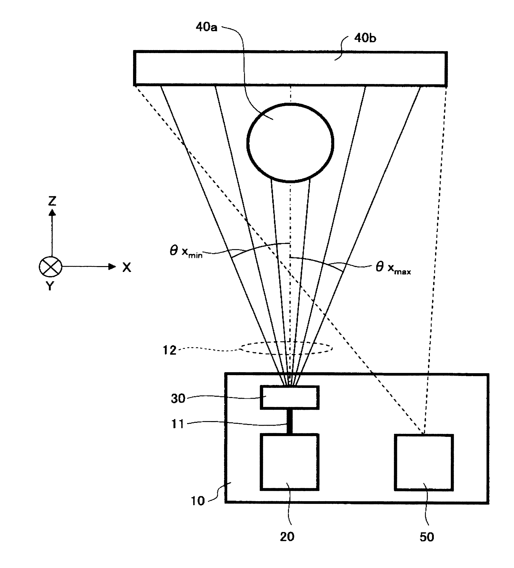 Diffractive optical element and measuring device