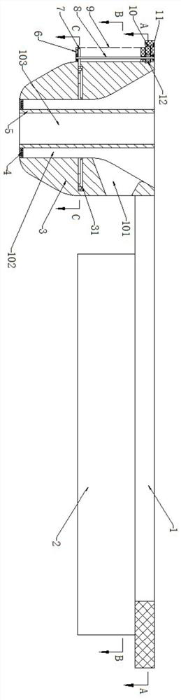 Pressing type stamen remover and use method thereof