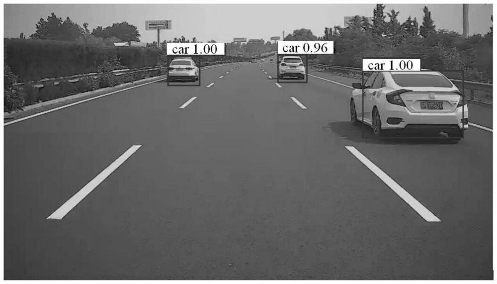 Safety early warning method and system based on multi-lane vehicle distance detection