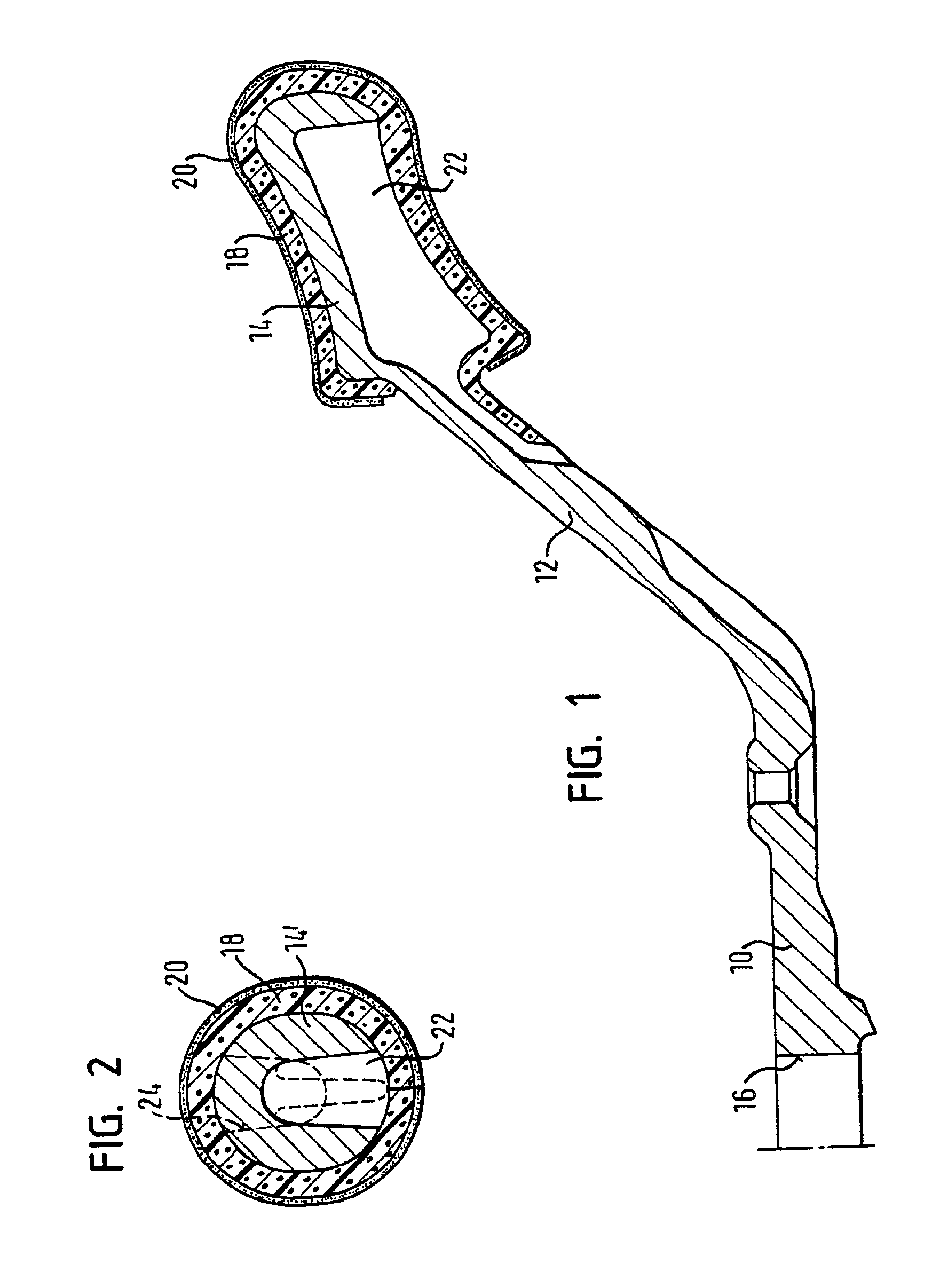 Method of producing a vehicle steering wheel as well as a vehicle steering wheel