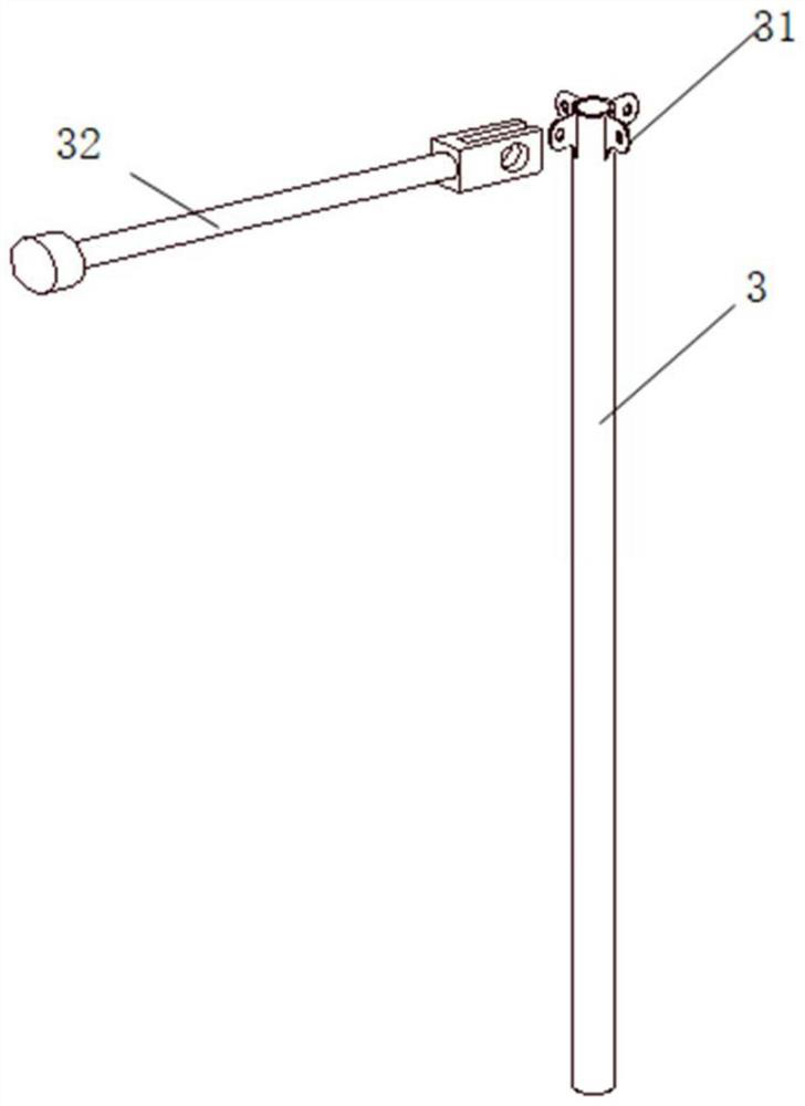 Umbrella-shaped opening and closing type photovoltaic mechanism unfolding and folding device