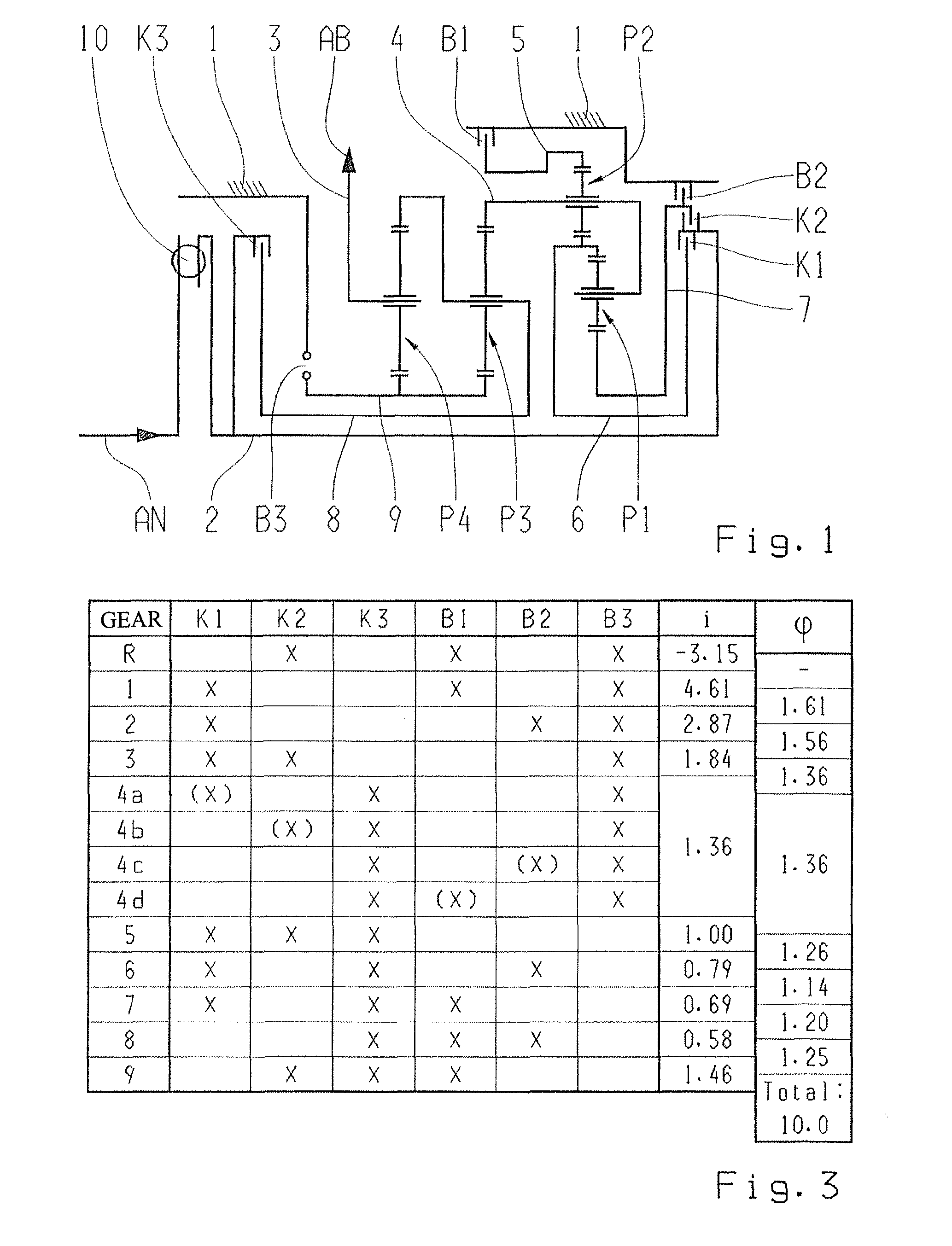 Planetary gear type multi-stage transmission