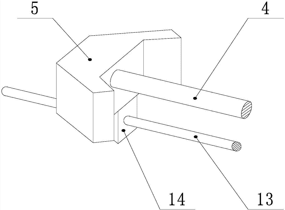 L-shaped part welding clamp capable of avoiding swing of parts to be welded