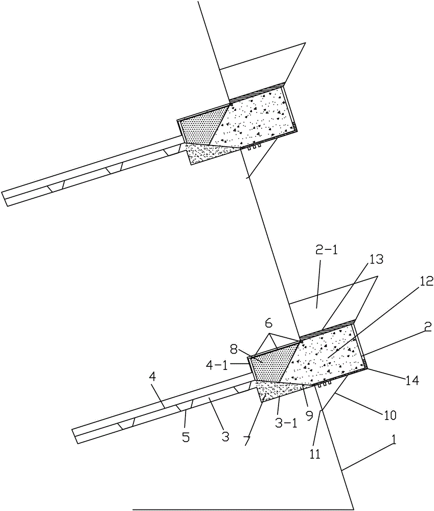 Method and system for slope greening based on anchor hole