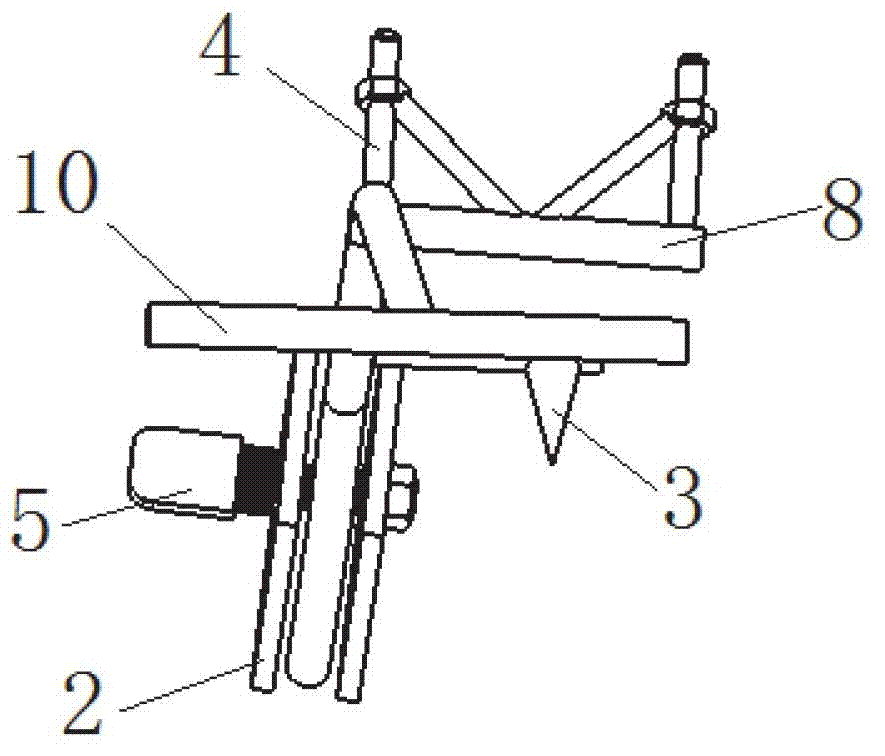 SUV (sports utility vehicle) front cover paint spraying aid and using method thereof