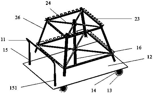 Prism type logistics transport equipment