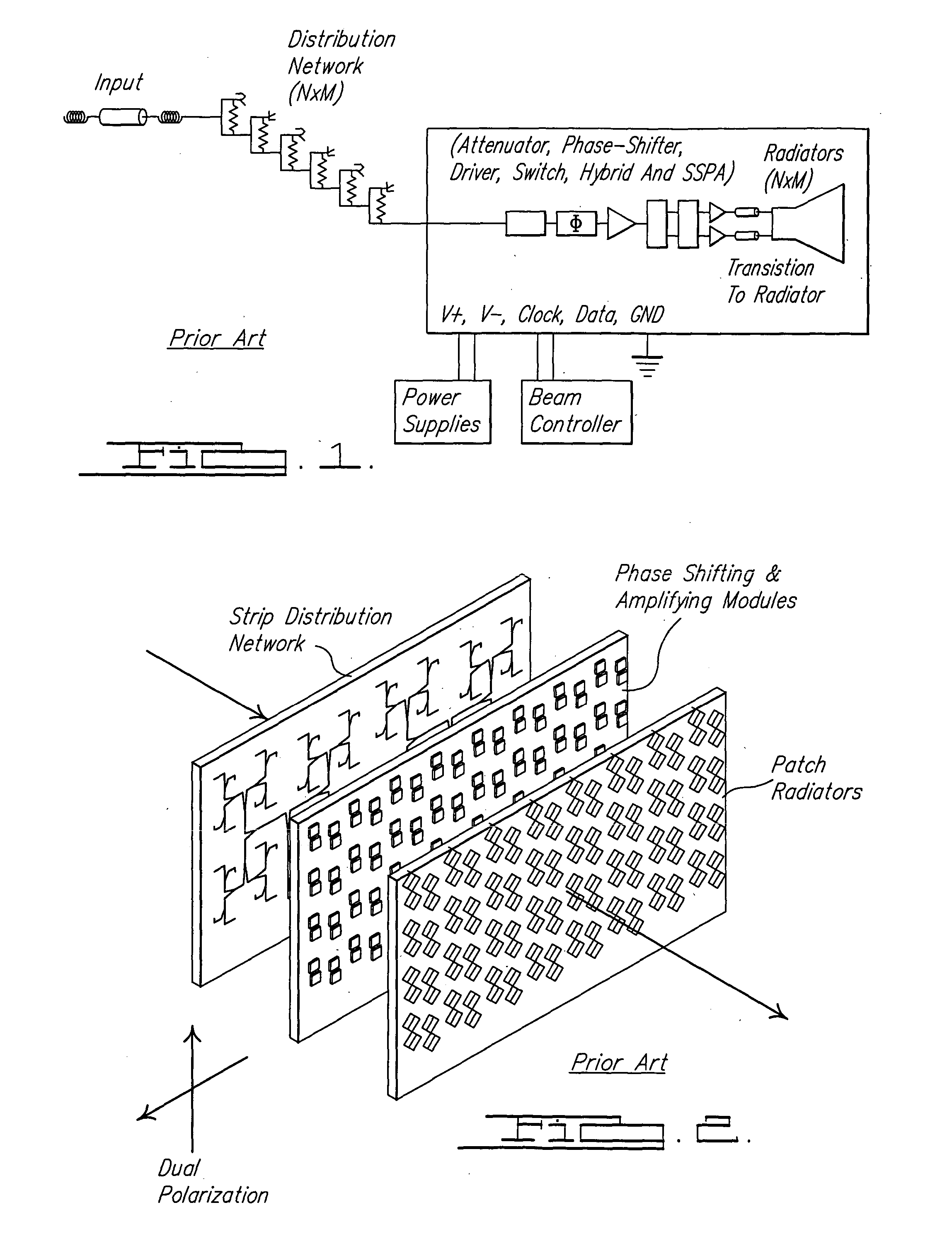 Method and apparatus for forming millimeter wave phased array antenna