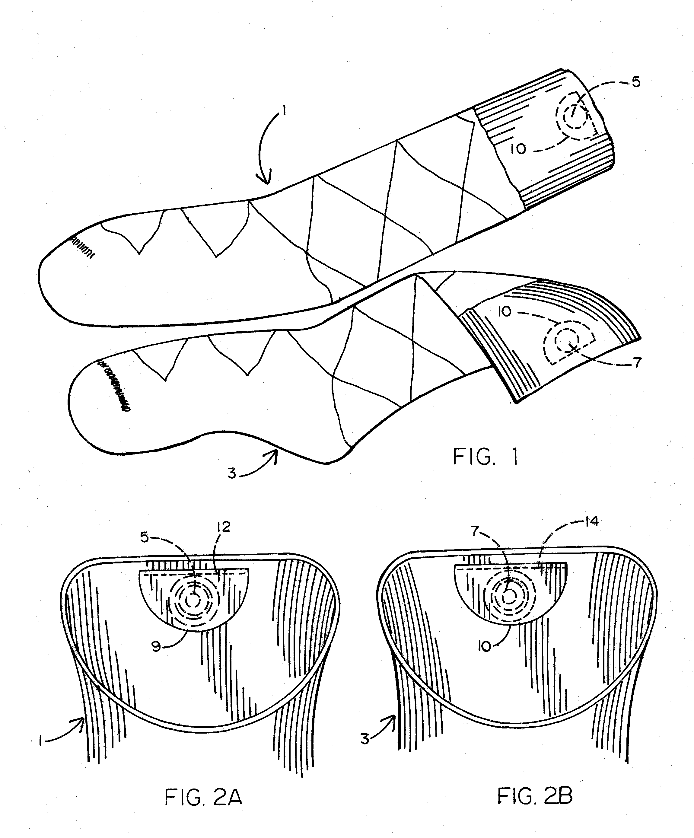 Combination socks with fasteners