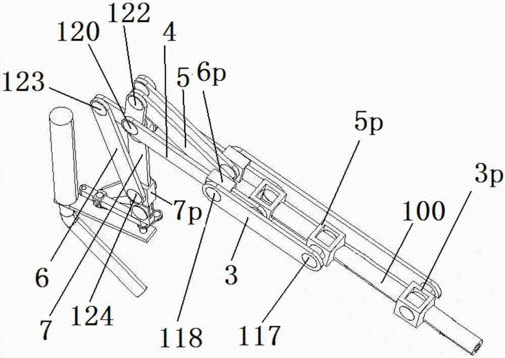 Four-degree-of-freedom double-push cylinder-type welding robot