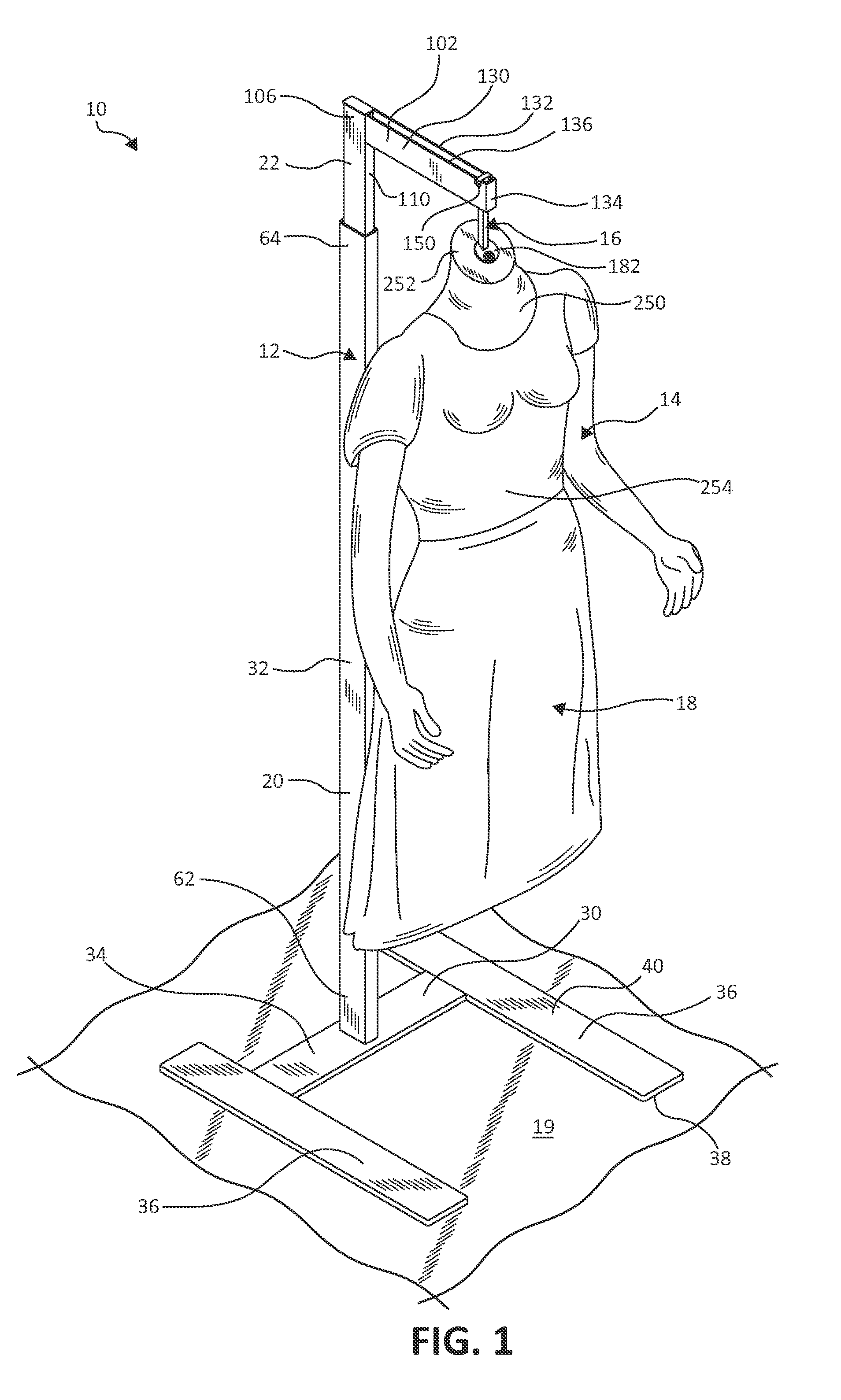 Display system with suspended merchandise support
