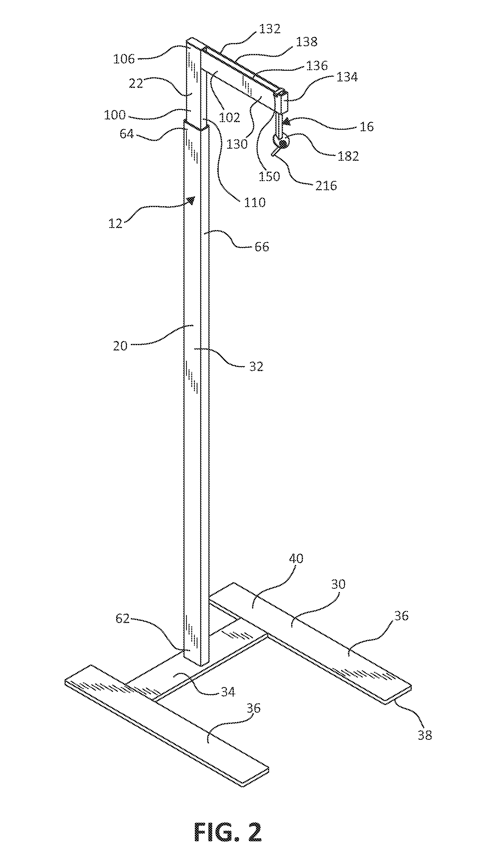 Display system with suspended merchandise support