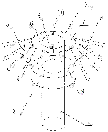 Installation equipment and installation method of umbrella type seabed suction anchor foundation