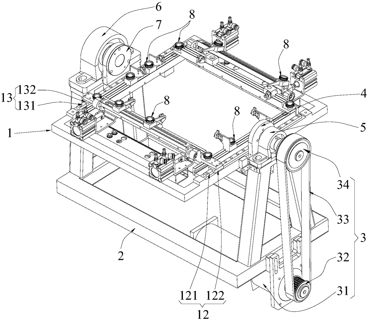 A circuit board clamping device