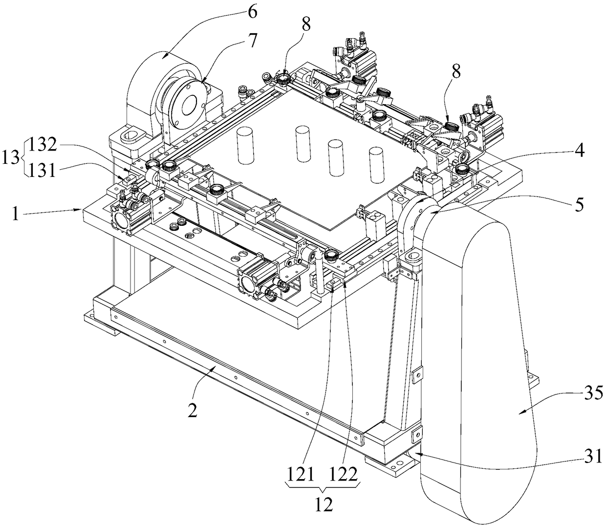 A circuit board clamping device