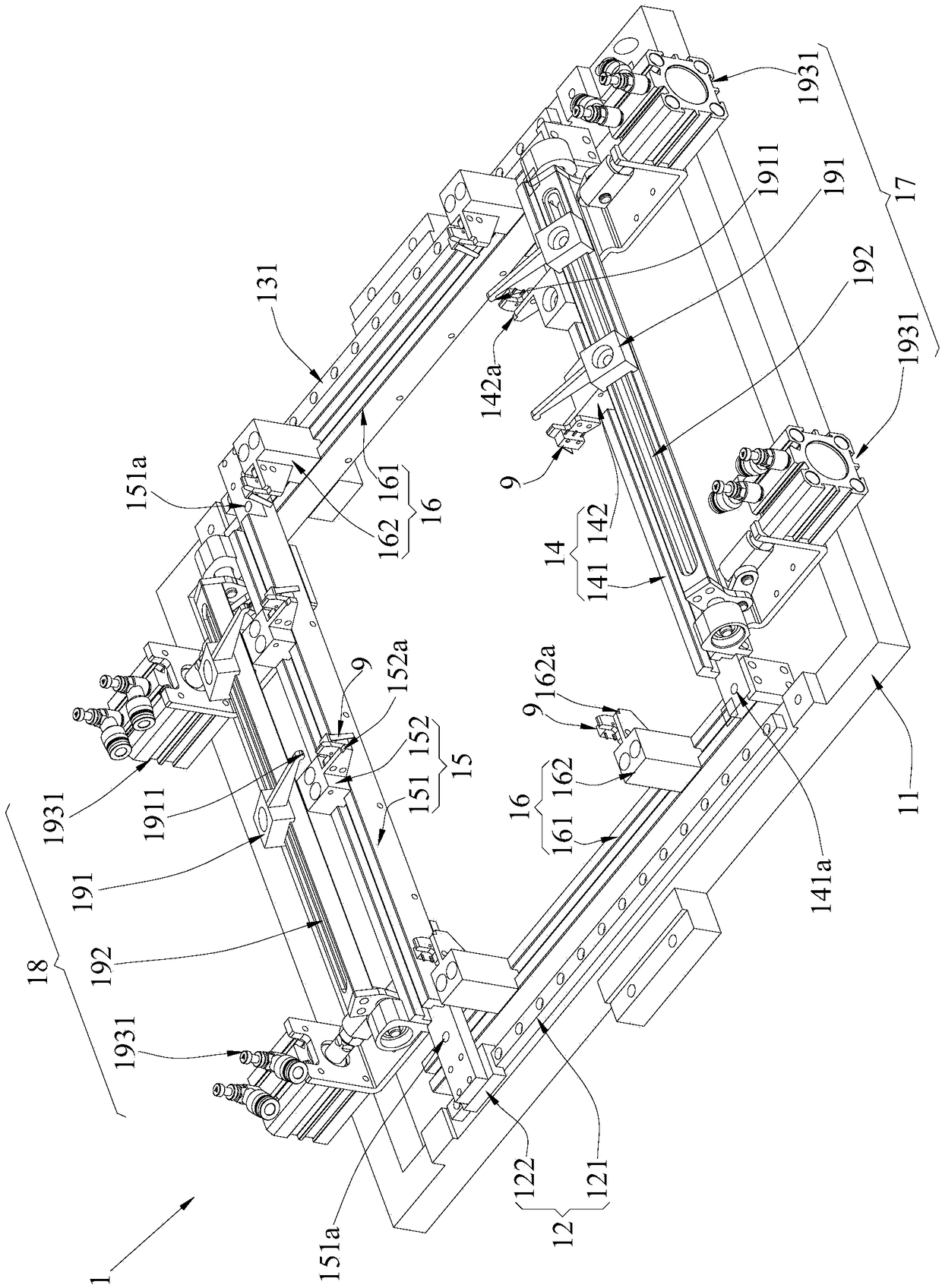 A circuit board clamping device