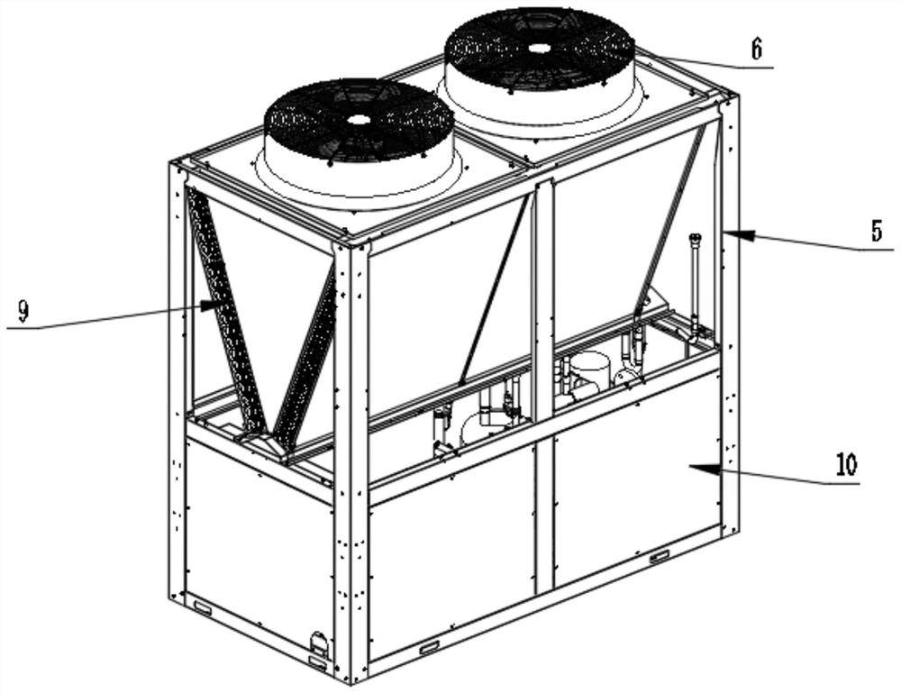 Protective assembly and heat pump unit